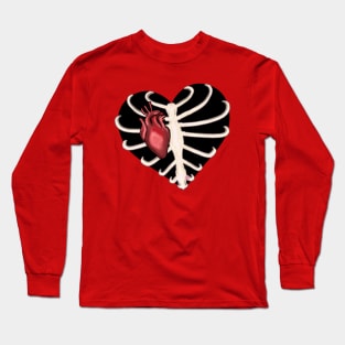 Ribcage Heart Long Sleeve T-Shirt